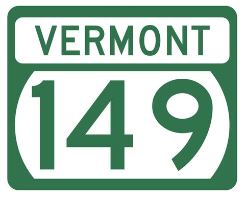 Vermont State Highway 149 Sticker Decal R5338 Highway Route Sign