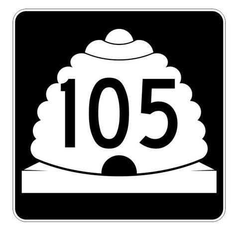 Utah State Highway 105 Sticker Decal R5431 Highway Route Sign