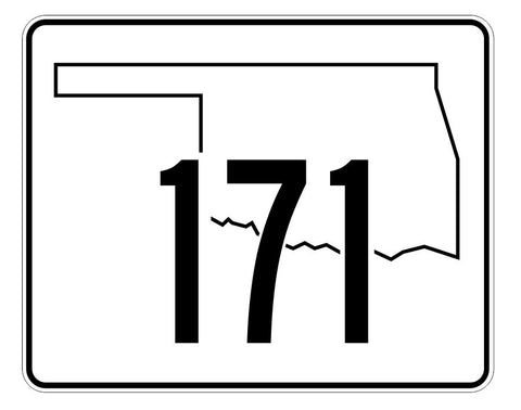Oklahoma State Highway 171 Sticker Decal R5721 Highway Route Sign