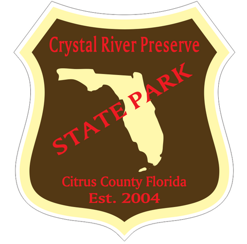 Crystal River Preserve Florida State Park Sticker R6706
