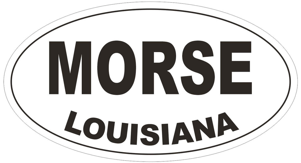 Morse Louisiana Oval Bumper Sticker or Helmet Sticker D3856