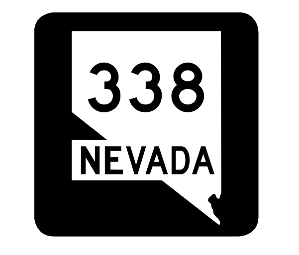 Nevada State Route 338 Sticker R3036 Highway Sign Road Sign