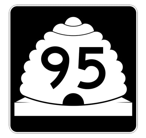 Utah State Highway 95 Sticker Decal R5422 Highway Route Sign