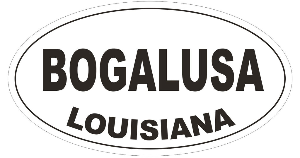 Bogalusa Louisiana Oval Bumper Sticker or Helmet Sticker D3890