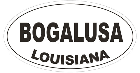 Bogalusa Louisiana Oval Bumper Sticker or Helmet Sticker D3890