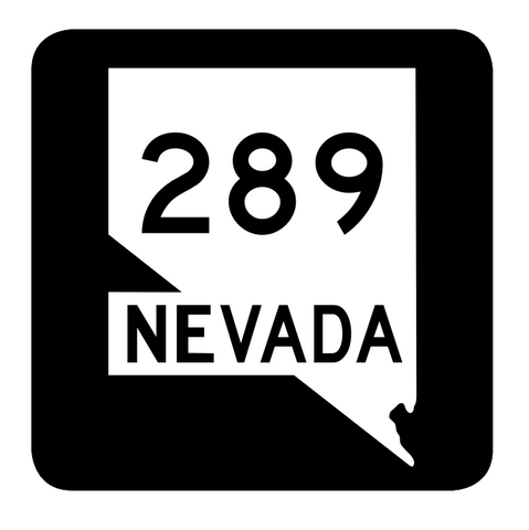 Nevada State Route 289 Sticker R3021 Highway Sign Road Sign