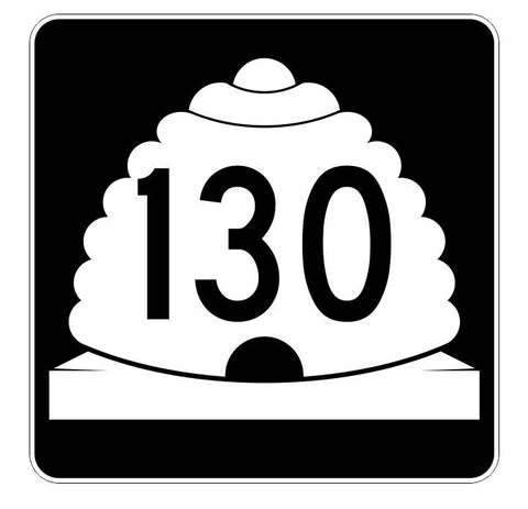 Utah State Highway 130 Sticker Decal R5454 Highway Route Sign