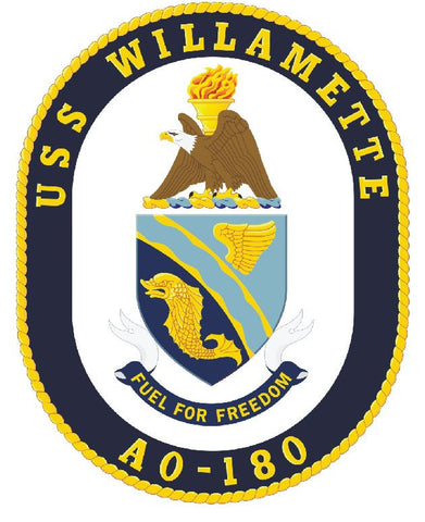 USS Willamette Sticker Military Armed Forces Navy Decal M184 - Winter Park Products