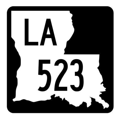 Louisiana State Highway 523 Sticker Decal R5987 Highway Route Sign