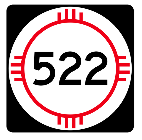 New Mexico State Road 522 Sticker R4199 Highway Sign Road Sign Decal