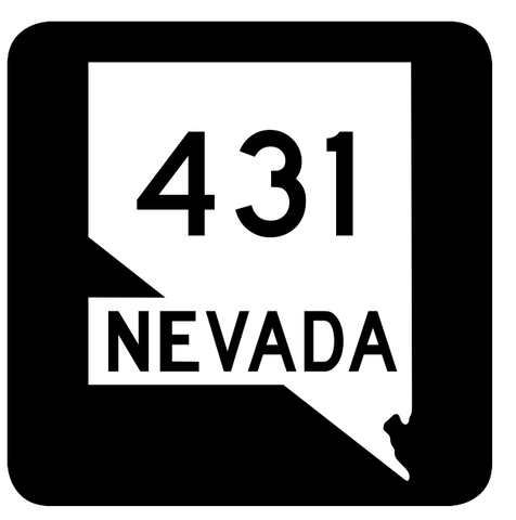 Nevada State Route 431 Sticker R3064 Highway Sign Road Sign