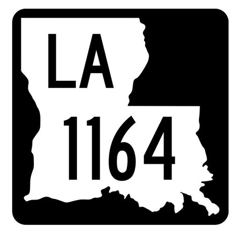 Louisiana State Highway 1164 Sticker Decal R6393 Highway Route Sign