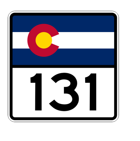 Colorado State Highway 131 Sticker Decal R1854 Highway Sign - Winter Park Products
