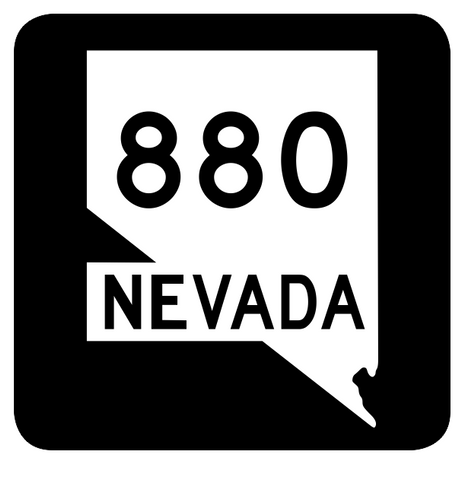 Nevada State Route 880 Sticker R3167 Highway Sign Road Sign