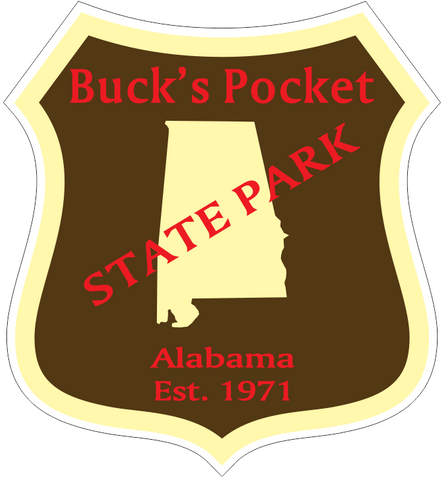 Buck's Pocket Alabama State Park Sticker R6834
