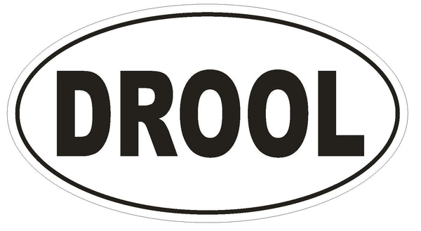 DROOL Oval Bumper Sticker or Helmet Sticker D1896 Euro Oval – Winter ...