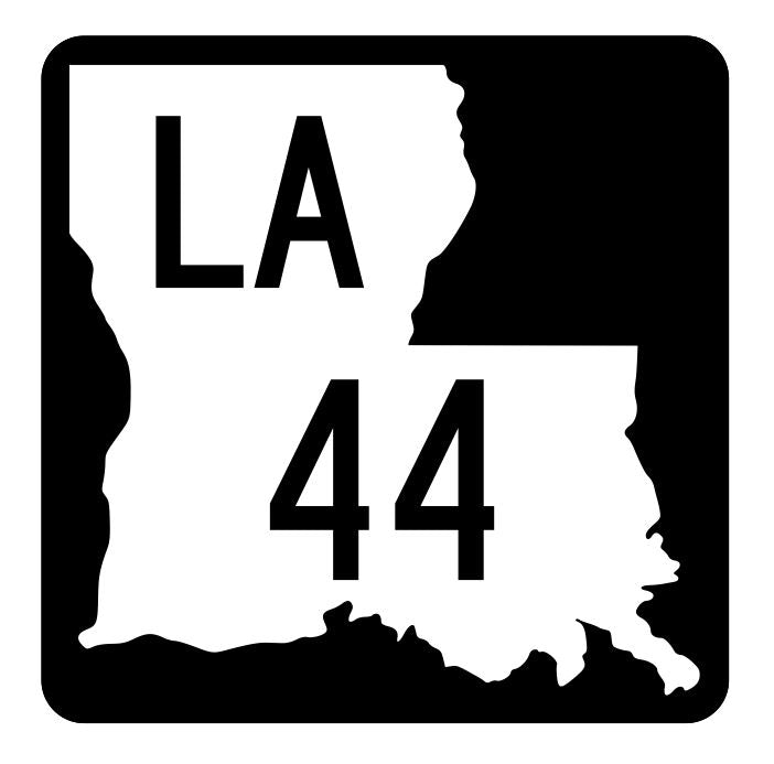 Louisiana State Highway 44 Sticker Decal R5770 Highway Route Sign