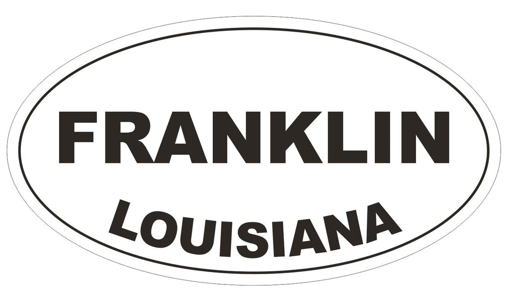 Franklin Louisiana Oval Bumper Sticker or Helmet Sticker D3920