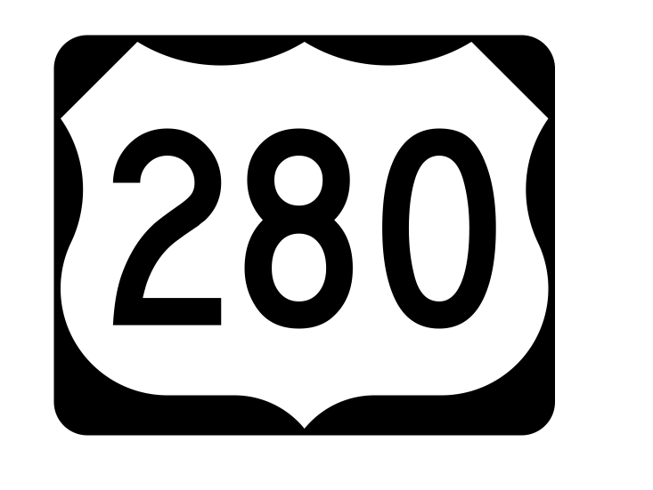 US Route 280 Sticker R2170 Highway Sign Road Sign - Winter Park Products