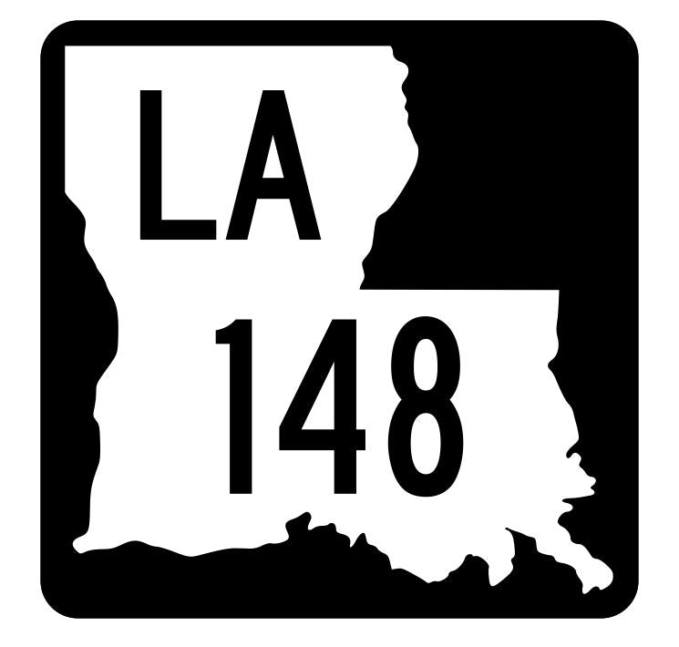 Louisiana State Highway 148 Sticker Decal R5863 Highway Route Sign