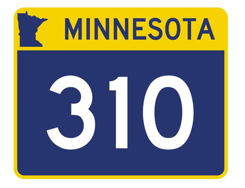Minnesota State Highway 310 Sticker Decal R5039 Highway Route sign