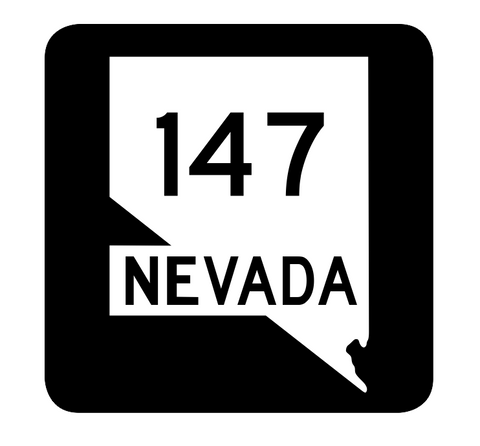 Nevada State Route 147 Sticker R2985 Highway Sign Road Sign