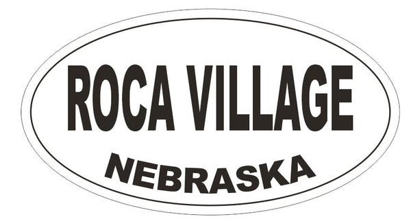 Roca Village Oval Bumper Sticker or Helmet Sticker D7002 Oval – Winter ...