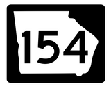 Georgia State Route 155 Sticker R3821 Highway Sign