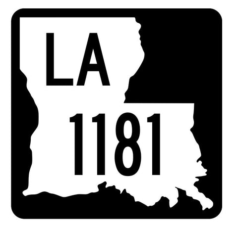Louisiana State Highway 1181 Sticker Decal R6408 Highway Route Sign