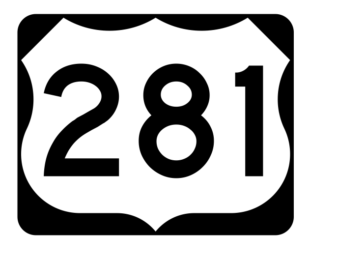 US Route 281 Sticker R2171 Highway Sign Road Sign - Winter Park Products