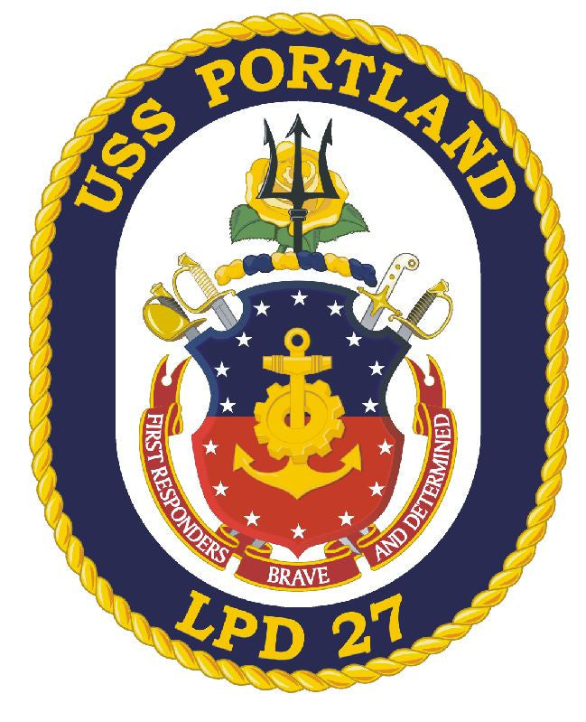 USS Portland Sticker Military Armed Forces Navy Decal M183 - Winter Park Products
