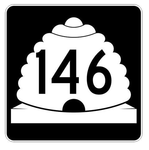 Utah State Highway 146 Sticker Decal R5468 Highway Route Sign