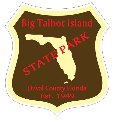 Big Talbot Island State Park Sticker R3346 Florida