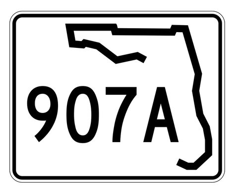 Florida State Road 907A Sticker Decal R1744 Highway Sign - Winter Park Products