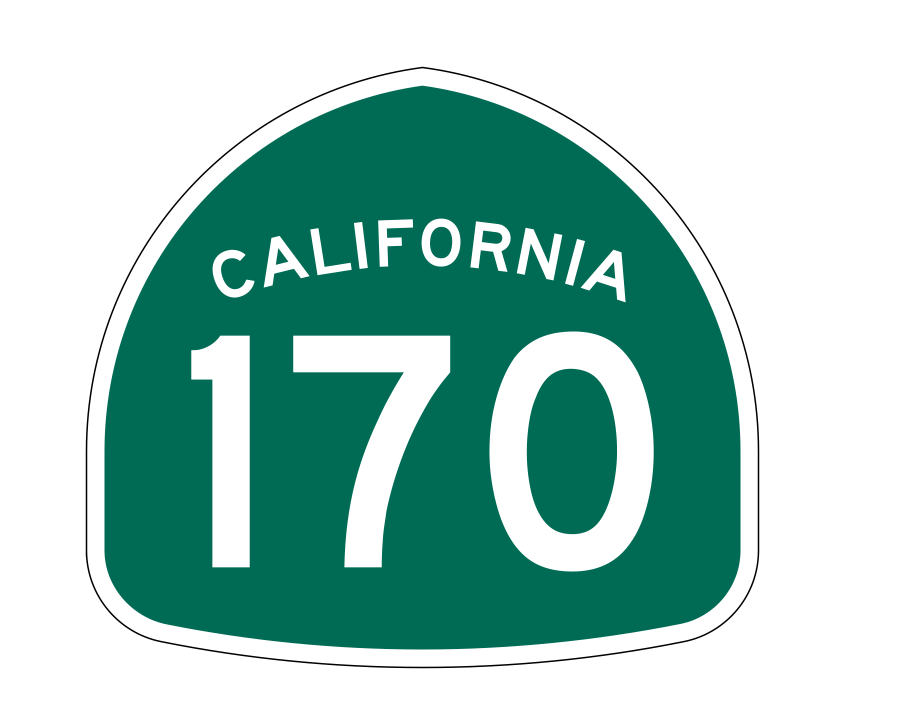 California State Route 170 Sticker Decal R1240 Highway Sign - Winter Park Products
