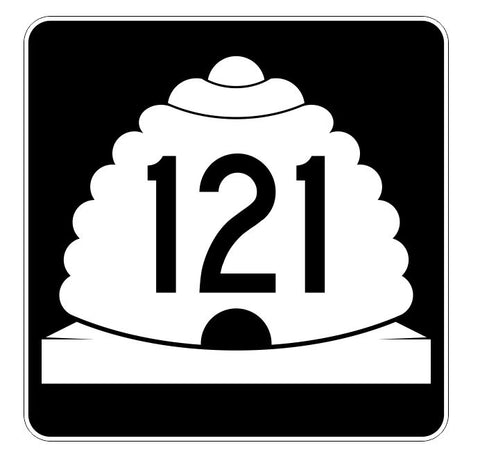 Utah State Highway 121 Sticker Decal R5446 Highway Route Sign