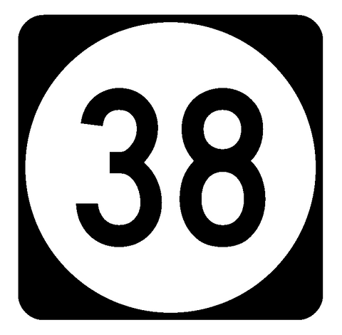 Iowa Highway 38 Sticker Decal R1050 Highway Sign Road Sign Kentucky - Winter Park Products
