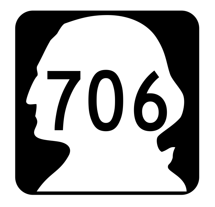 Washington State Route 706 Sticker R2961 Highway Sign Road Sign