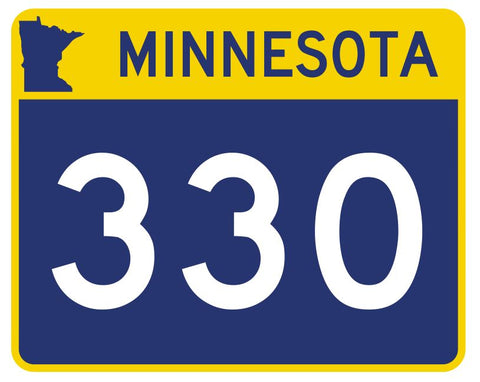 Minnesota State Highway 330 Sticker Decal R5044 Highway Route sign