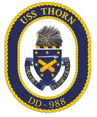 USS Thorn Sticker Military Armed Forces Navy Decal M223 - Winter Park Products