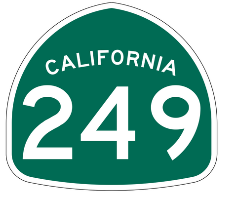 California State Route 249 Sticker Decal R1300 Highway Sign - Winter Park Products