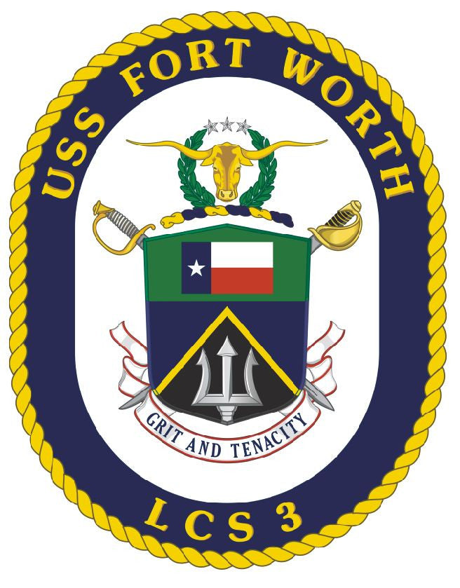 USS Fort Worth Sticker Military Armed Forces Navy Decal M240 - Winter Park Products