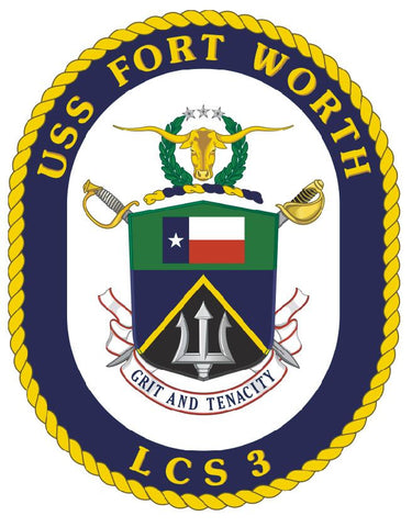 USS Fort Worth Sticker Military Armed Forces Navy Decal M240 - Winter Park Products