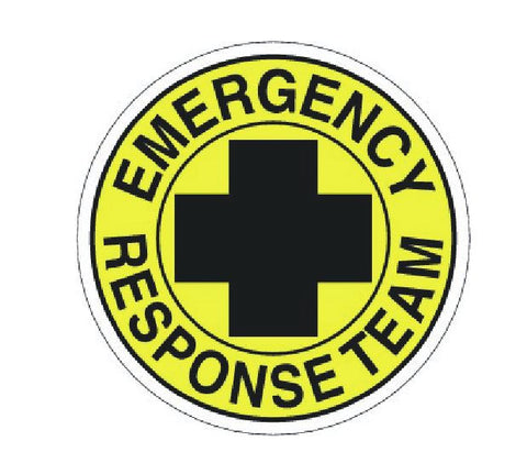 Emergency Response Team Hard Hat Decal Hardhat Sticker Helmet Label H244 - Winter Park Products