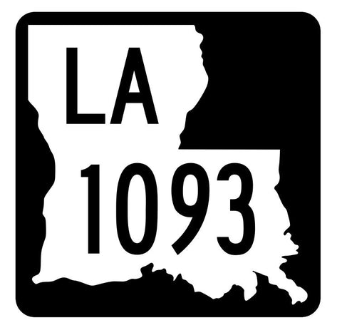 Louisiana State Highway 1093 Sticker Decal R6343 Highway Route Sign
