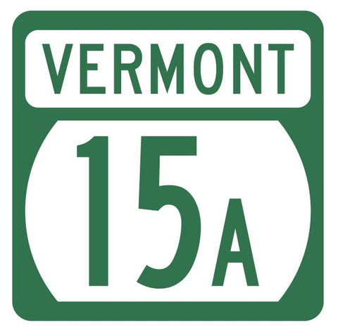 Vermont State Highway 15A Sticker Decal R5276 Highway Route Sign