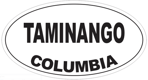 Taminango Columbia Oval Bumper Sticker or Helmet Sticker D4879