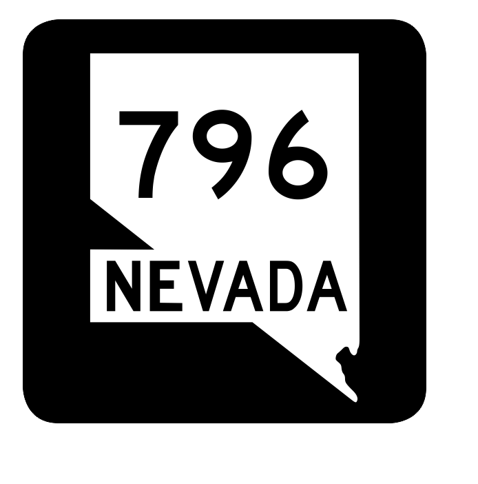 Nevada State Route 796 Sticker R3148 Highway Sign Road Sign