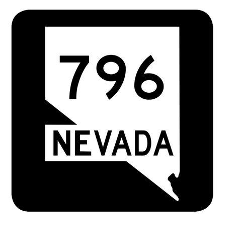 Nevada State Route 796 Sticker R3148 Highway Sign Road Sign