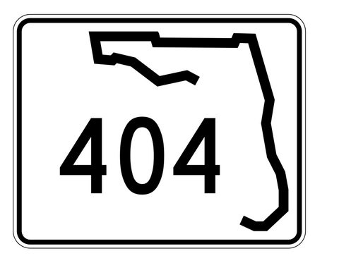 Florida State Road 404 Sticker Decal R1560 Highway Sign - Winter Park Products